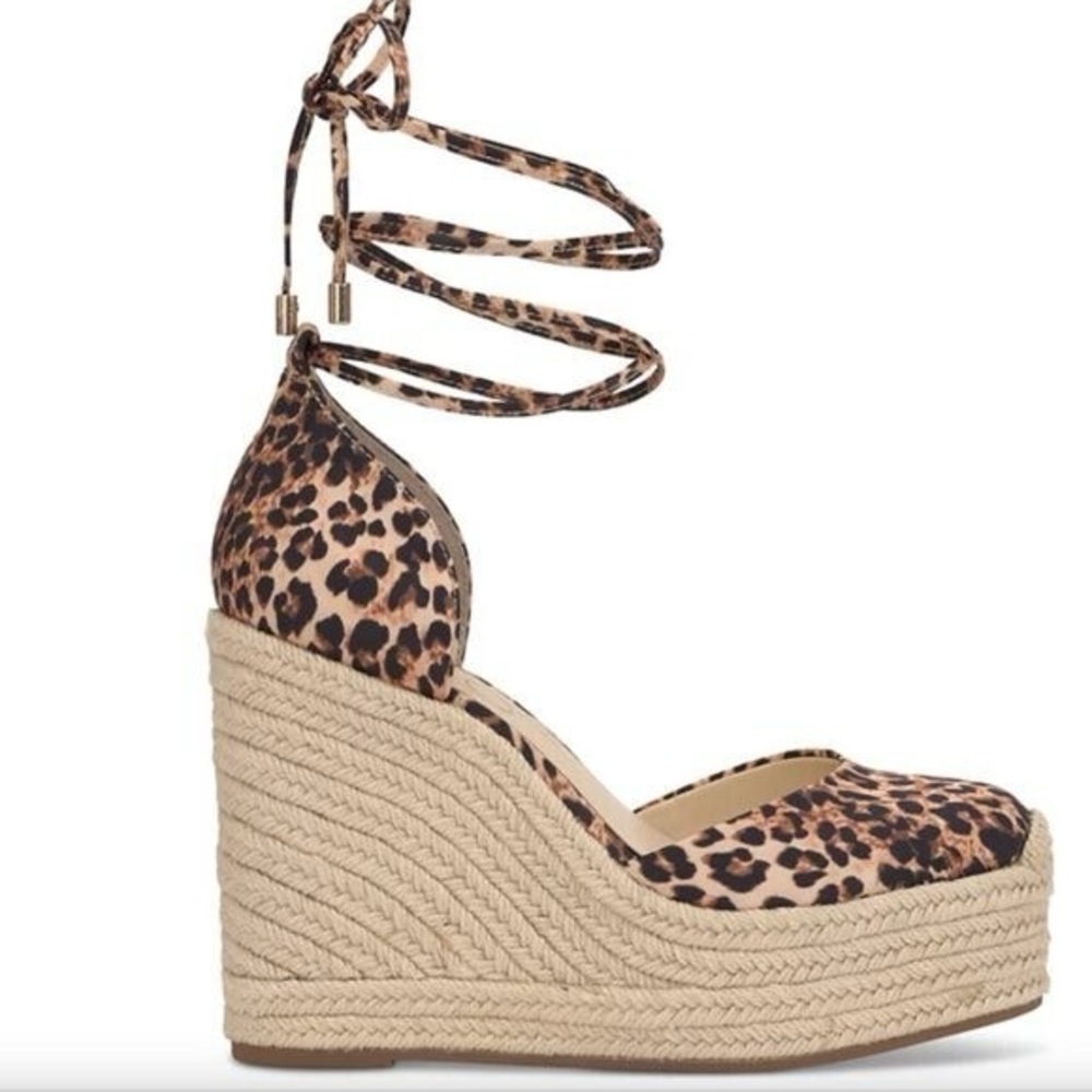 Jessica Simpson Animal Print Wedge Sandals